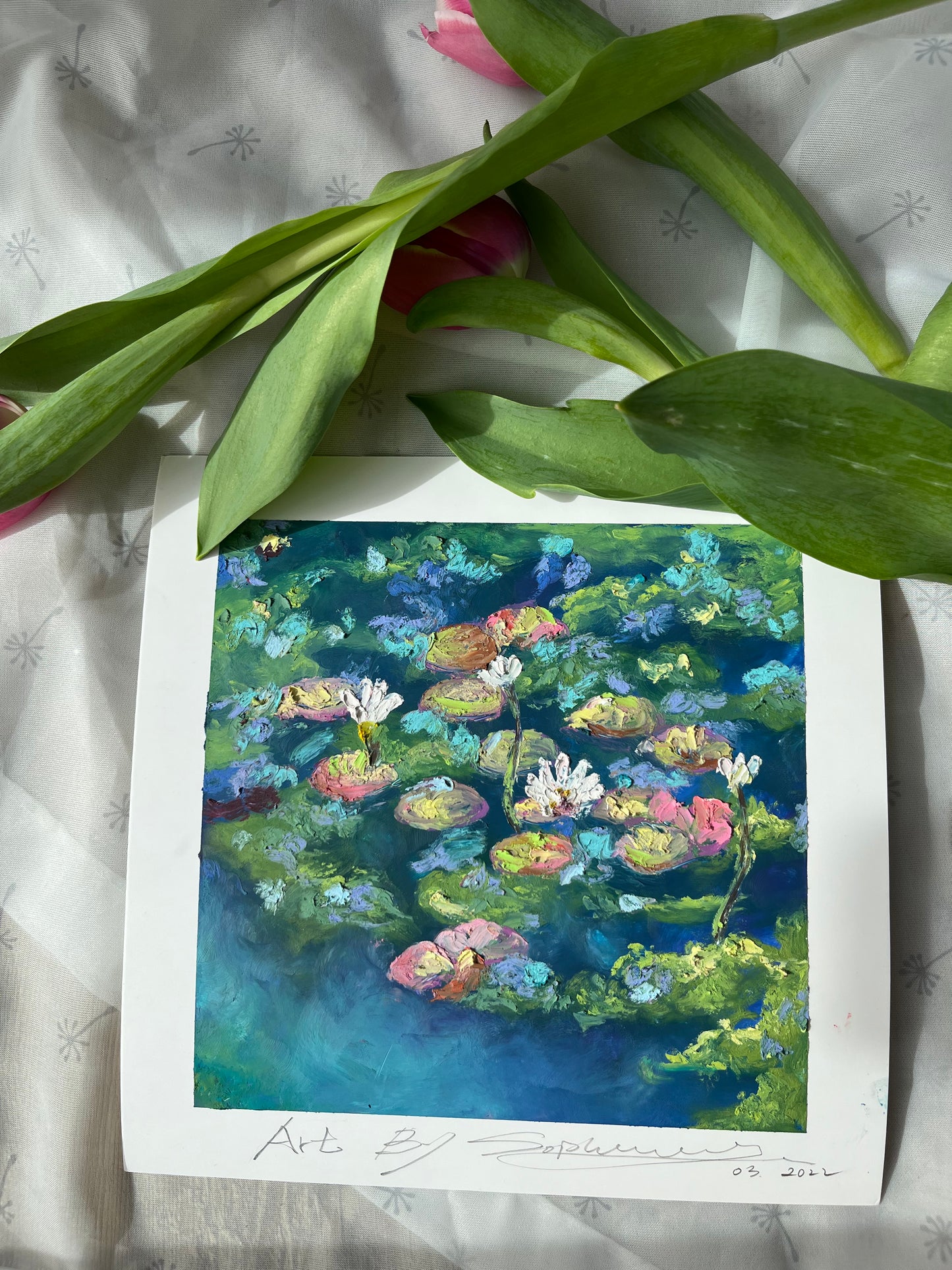 Original Ölpastell Malerei Kunstgemälde Unikat