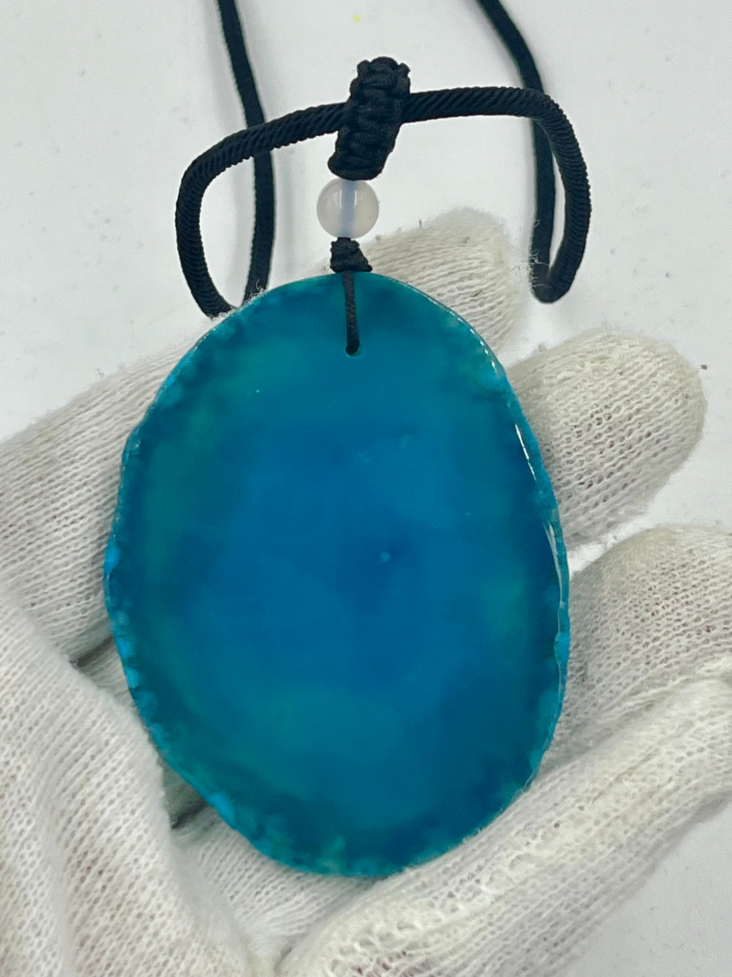Einzigartige Anhänger /Der Luchs/Achat/Hand bemalt Juwelen und tragbare Kunst /Natur Schmuck