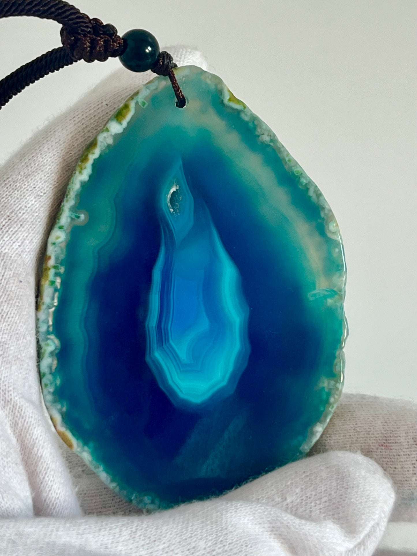 Einzigartige Anhänger /Der FuchsMama und Kind/Achat/Hand bemalt Juwelen und tragbare Kunst /Natur Schmuck