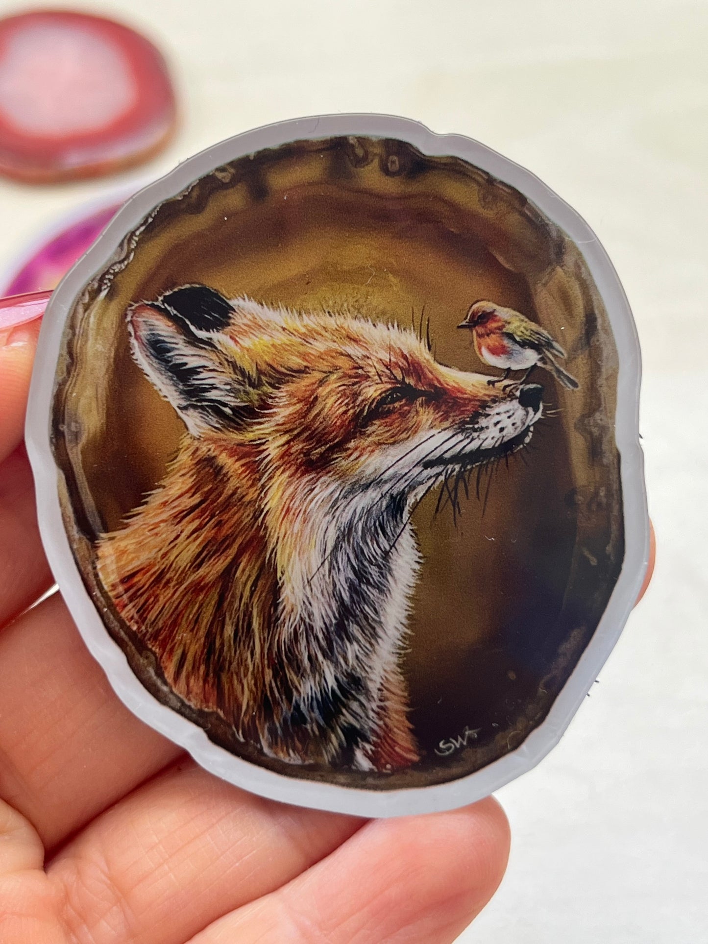 Kühlschrankmagnete, der Fuchs ,Kühlschrankdekoration, Kunstdruck