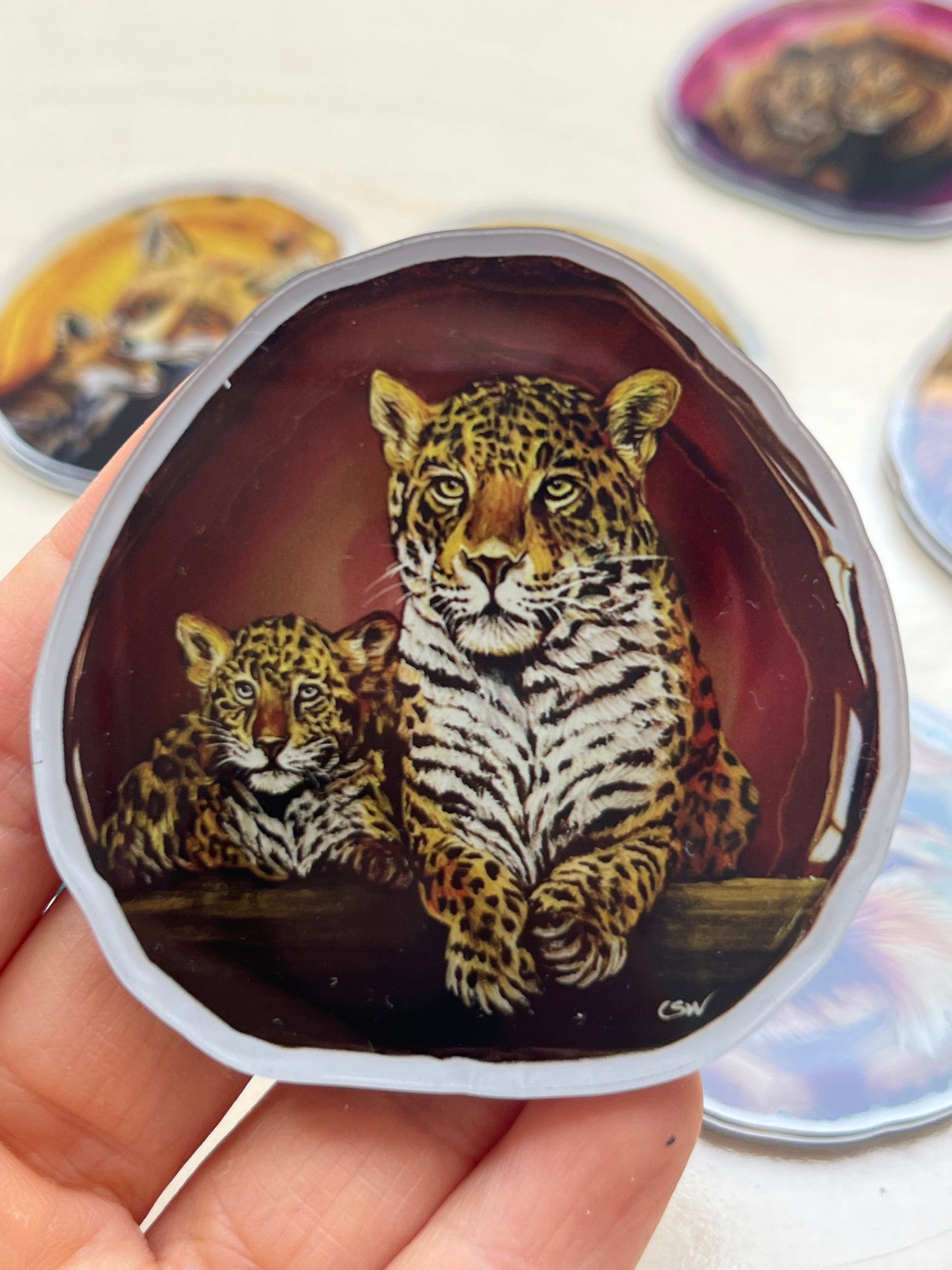Kühlschrankmagnete, Der Leopard ,FuchsKühlschrankdekoration, Kunstdruck