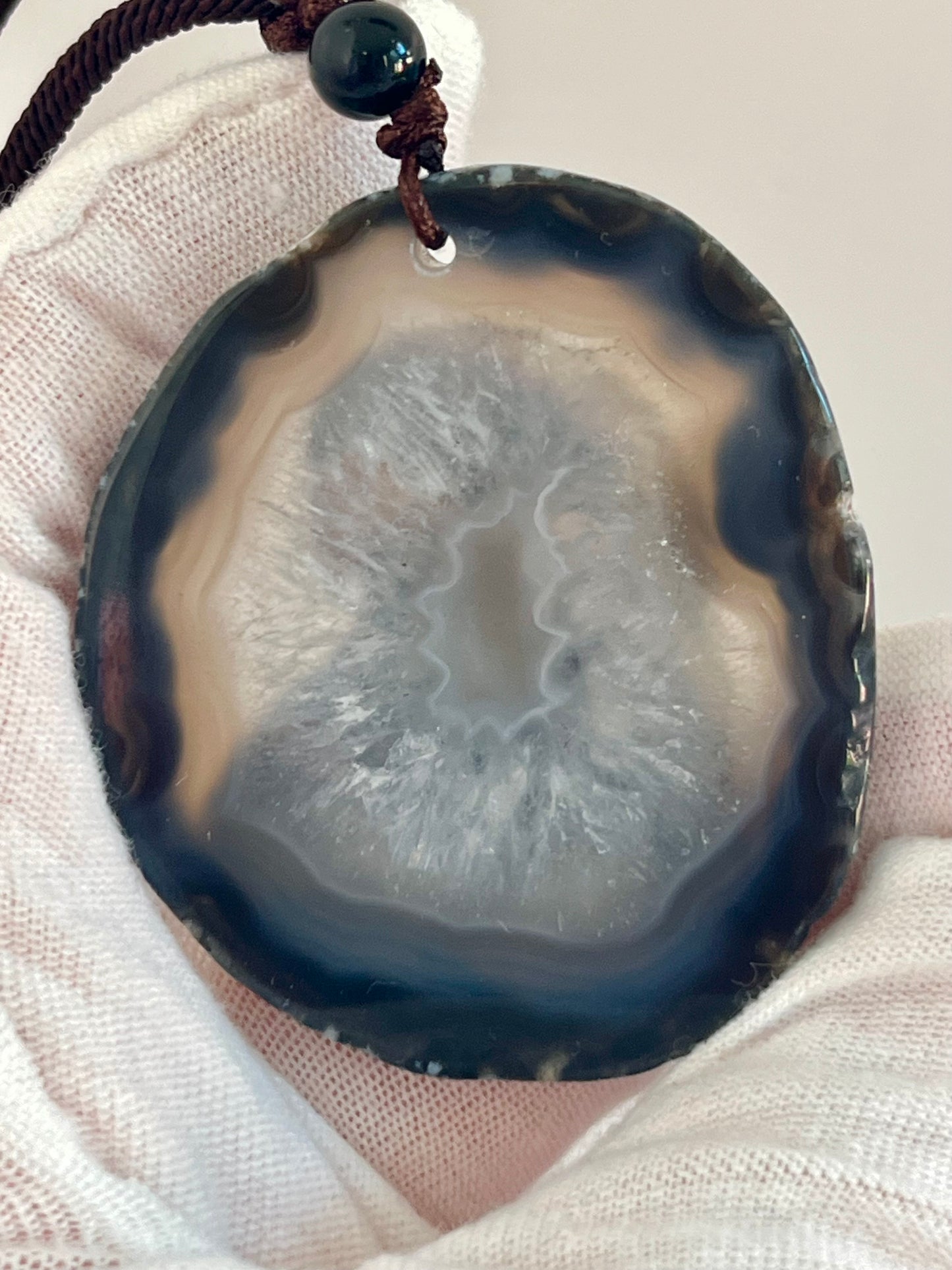 Einzigartige Anhänger /der Adler/Achat/Hand bemalt Juwelen und tragbare Kunst /Natur Schmuck