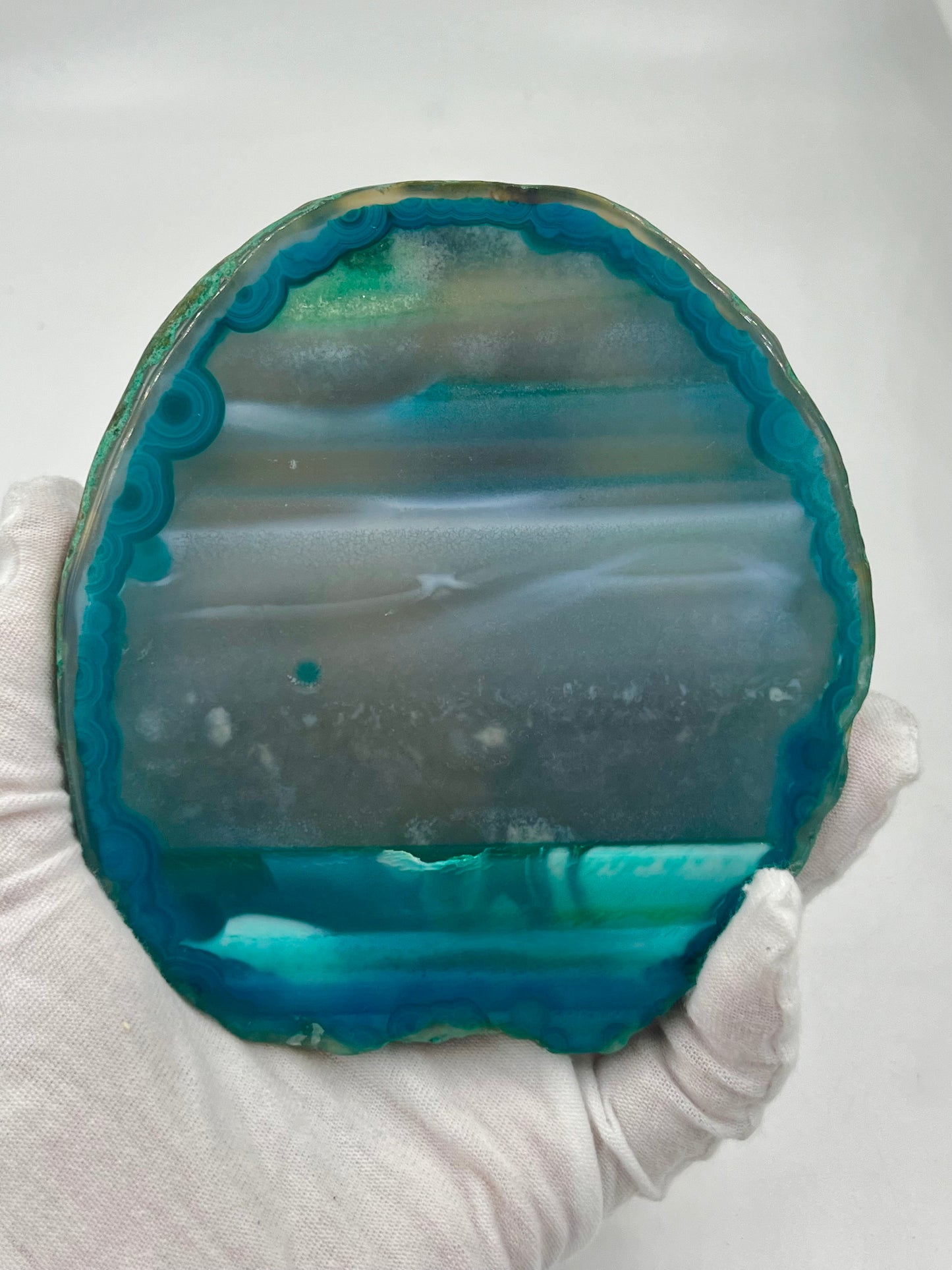 Einzigartige bemalt Achatscheibe/ Der Fuchs und der Schmetterling/Hand bemalt /Deko/Tierpotrait/ink.Metallständer