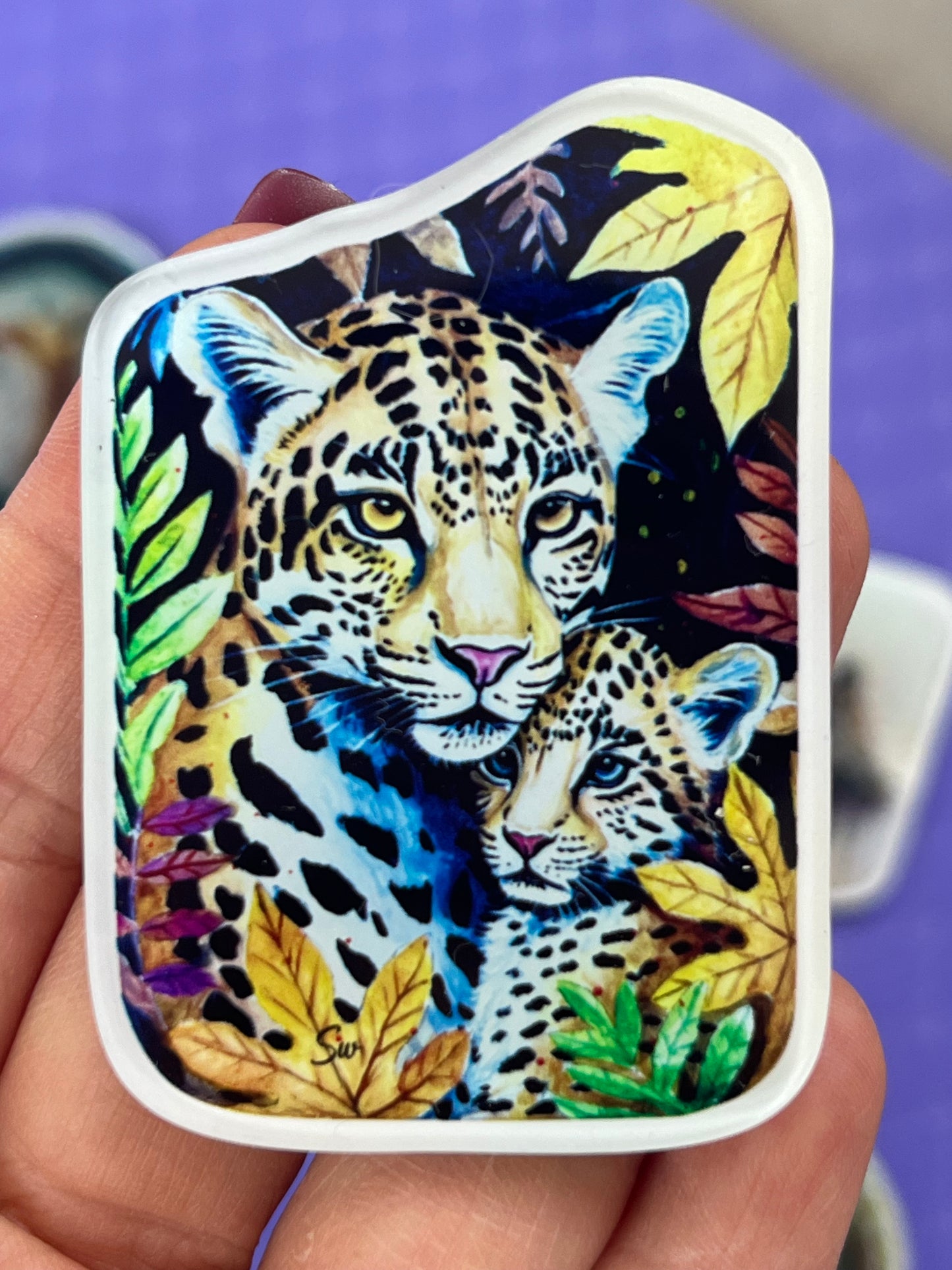 Kühlschrankmagnete, Der Leopard ,FuchsKühlschrankdekoration, Kunstdruck