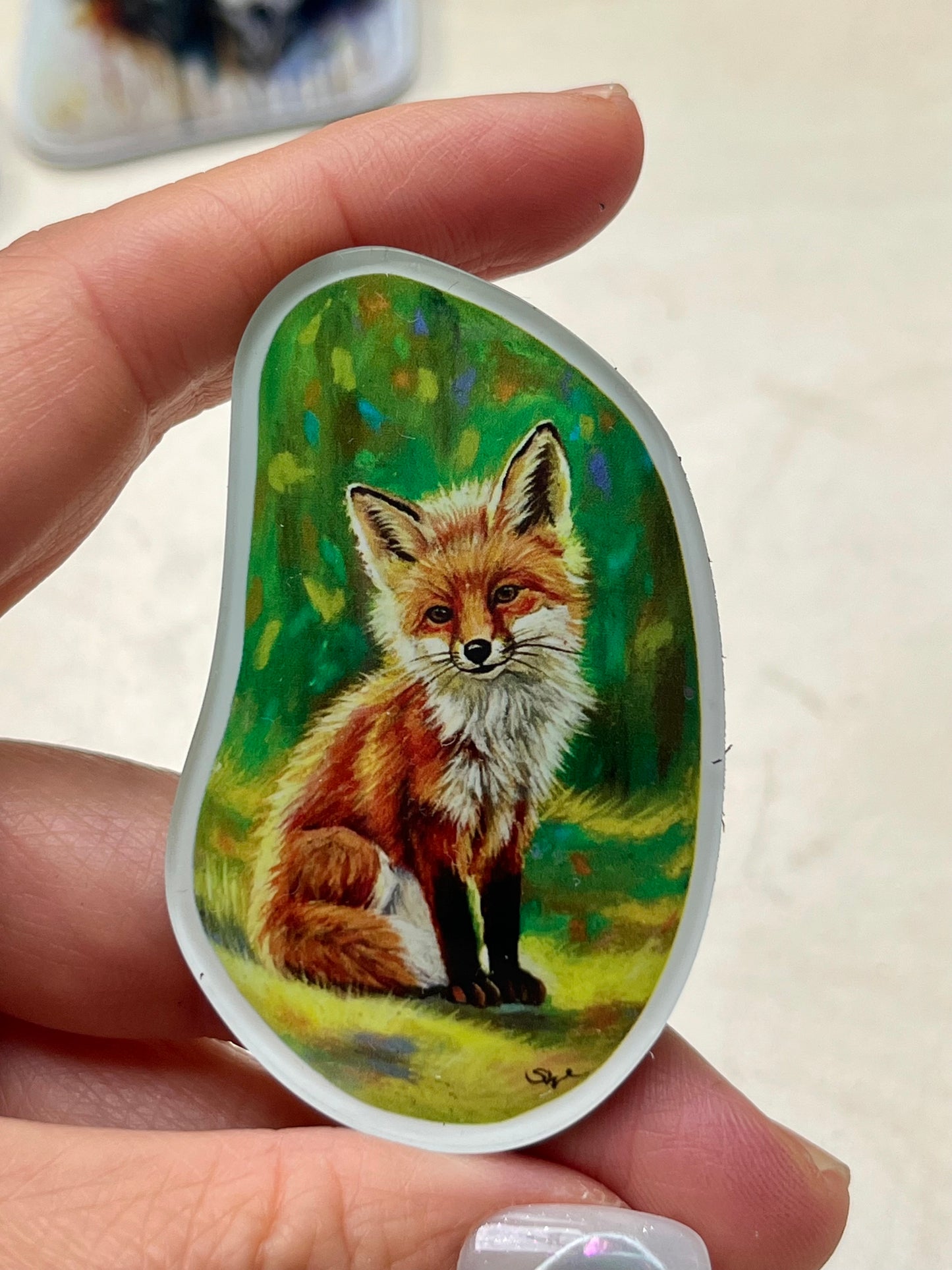 Kühlschrankmagnete, der Fuchs ,Kühlschrankdekoration, Kunstdruck