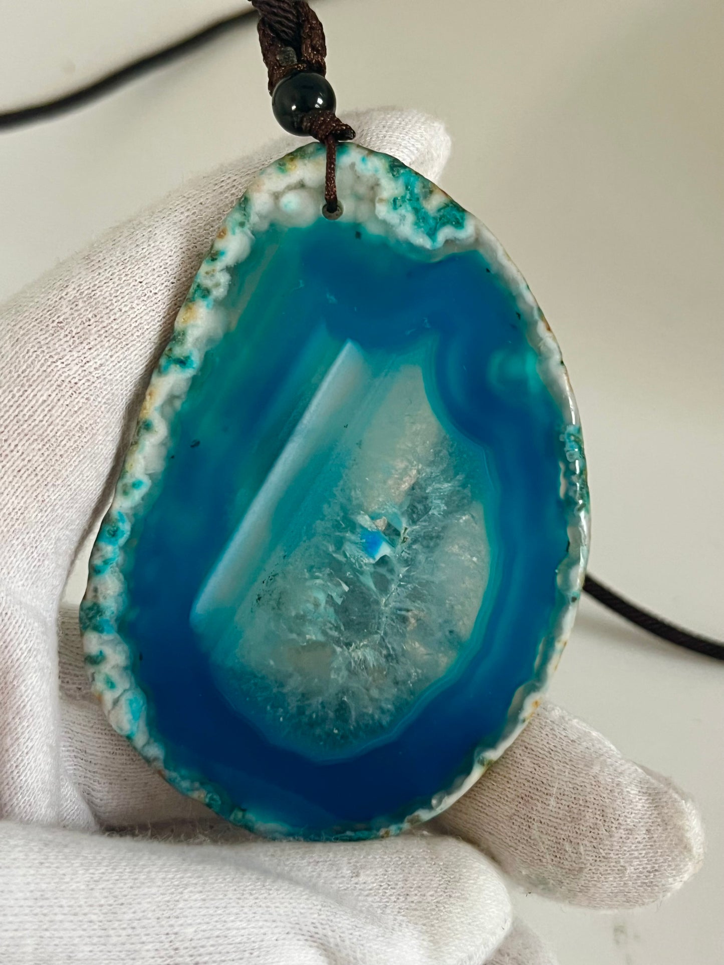 Einzigartige Anhänger /Der Adler /Achat/Hand bemalt Juwelen und tragbare Kunst /Natur Schmuck