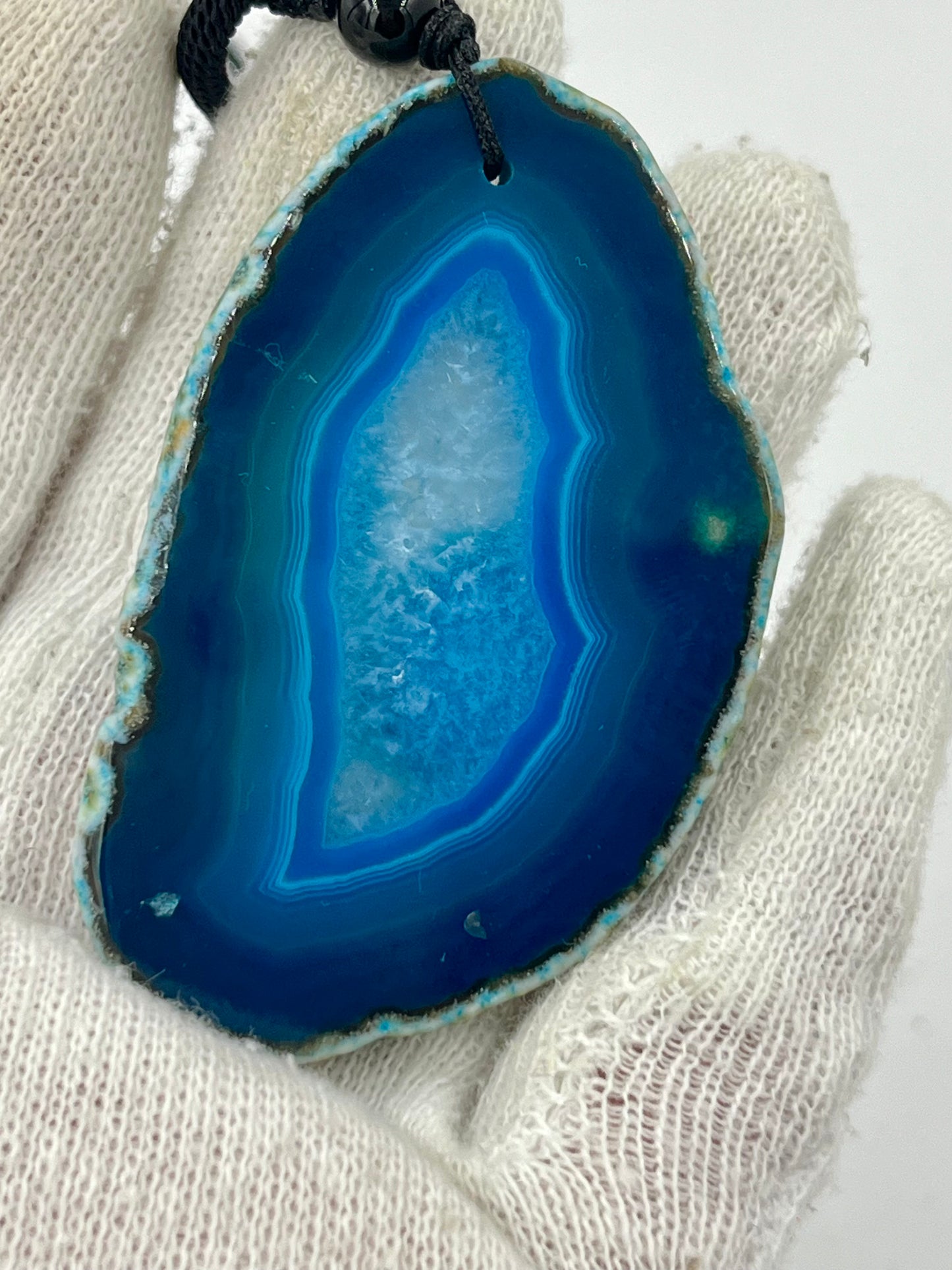 Einzigartige Anhänger /Der Eule/Achat/Hand bemalt Juwelen und tragbare Kunst /Natur Schmuck