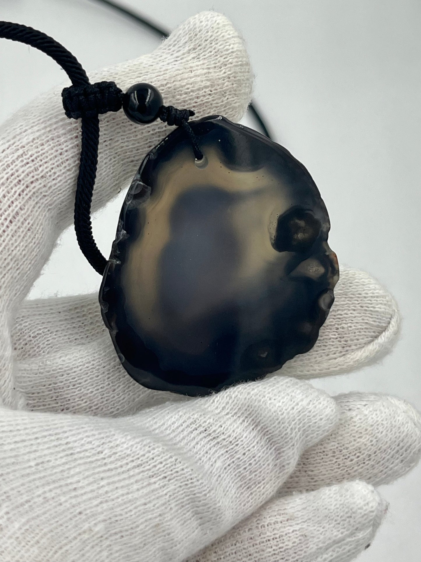 Einzigartige Anhänger /Der Eisvogel/Achat/Hand bemalt Juwelen und tragbare Kunst /Natur Schmuck