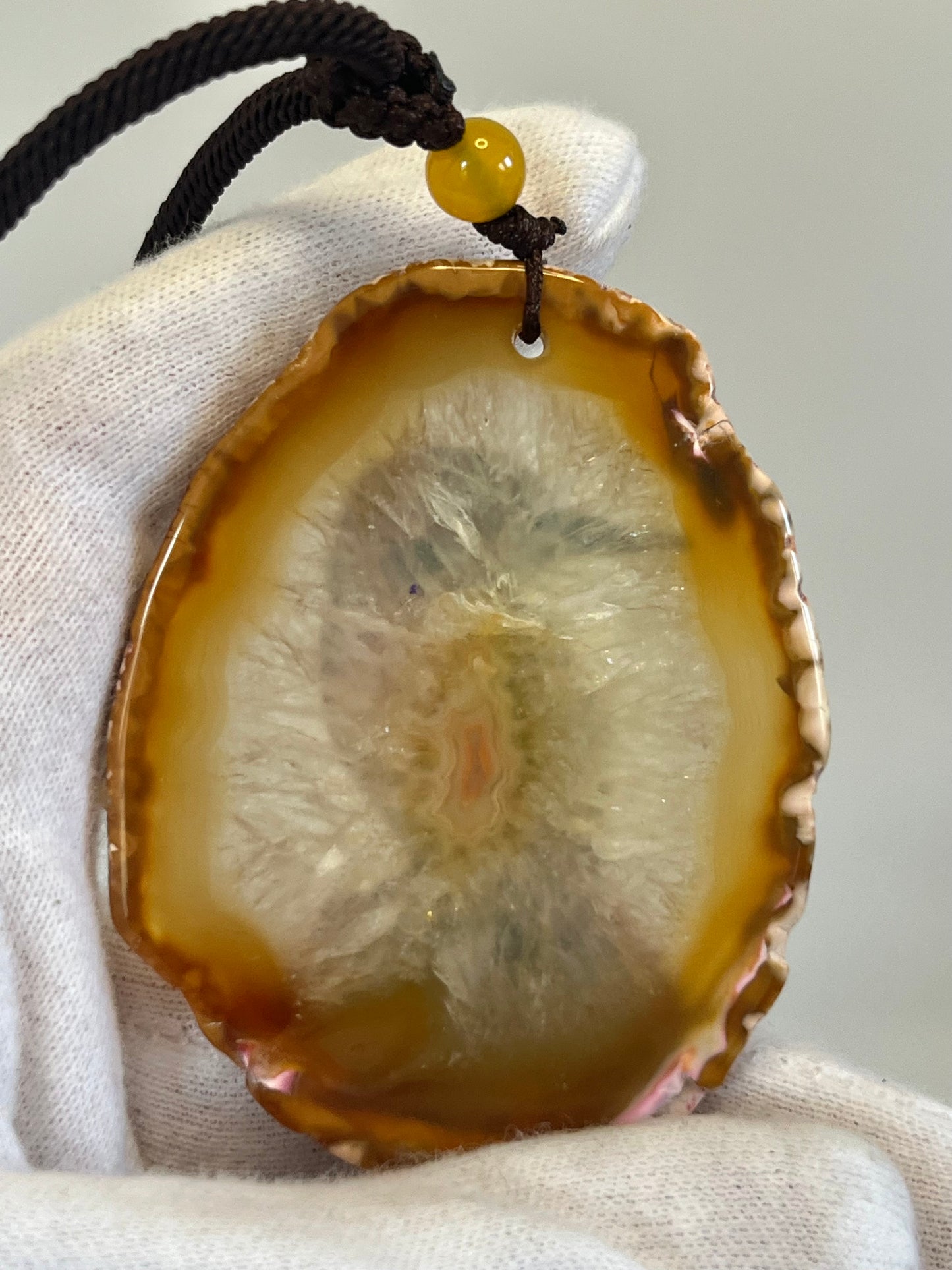 Einzigartige Anhänger /Der Eisvogel/Achat/Hand bemalt Juwelen und tragbare Kunst /Natur Schmuck