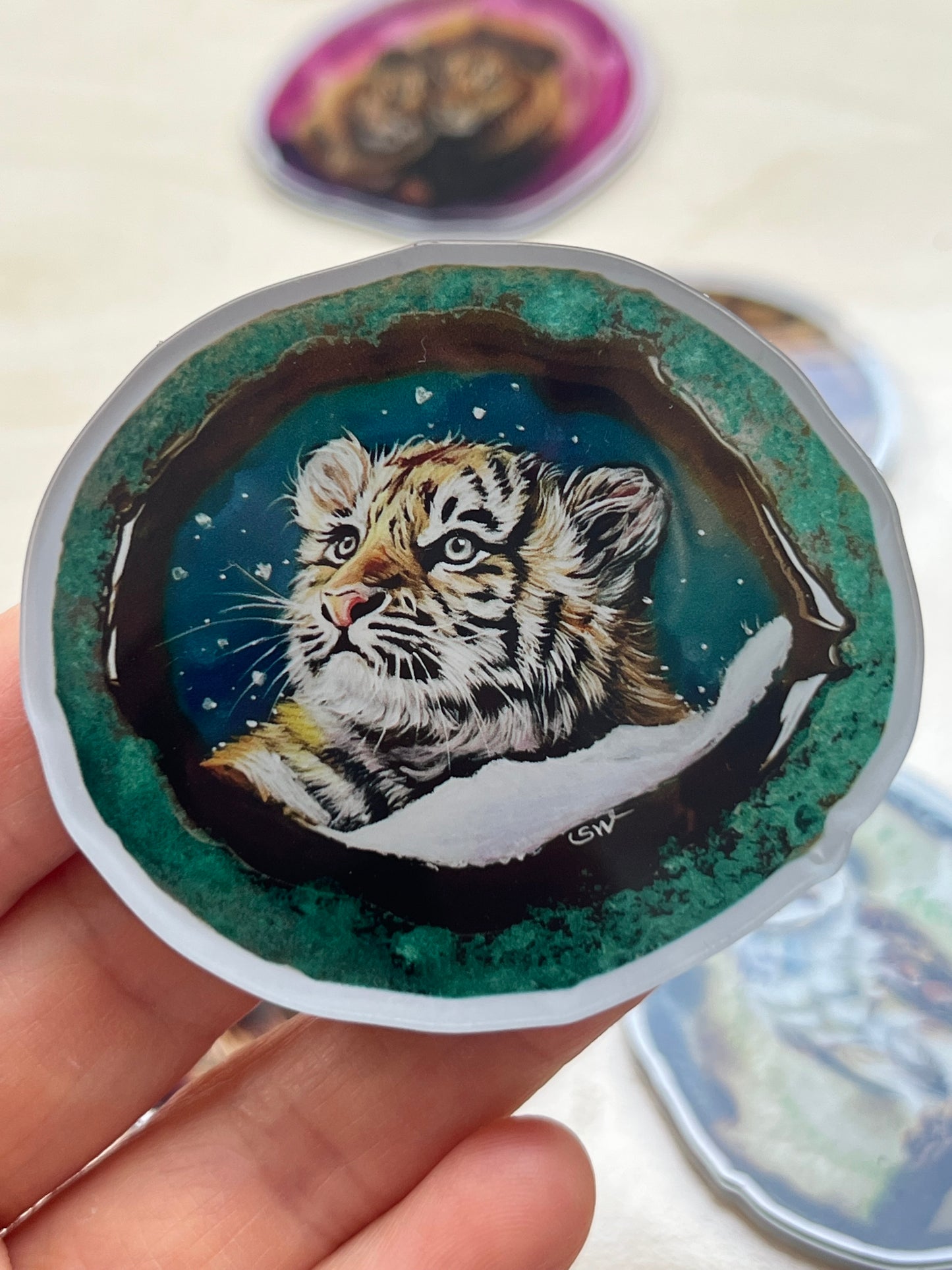 Kühlschrankmagnete, Der Tiger Kühlschrankdekoration, Kunstdruck
