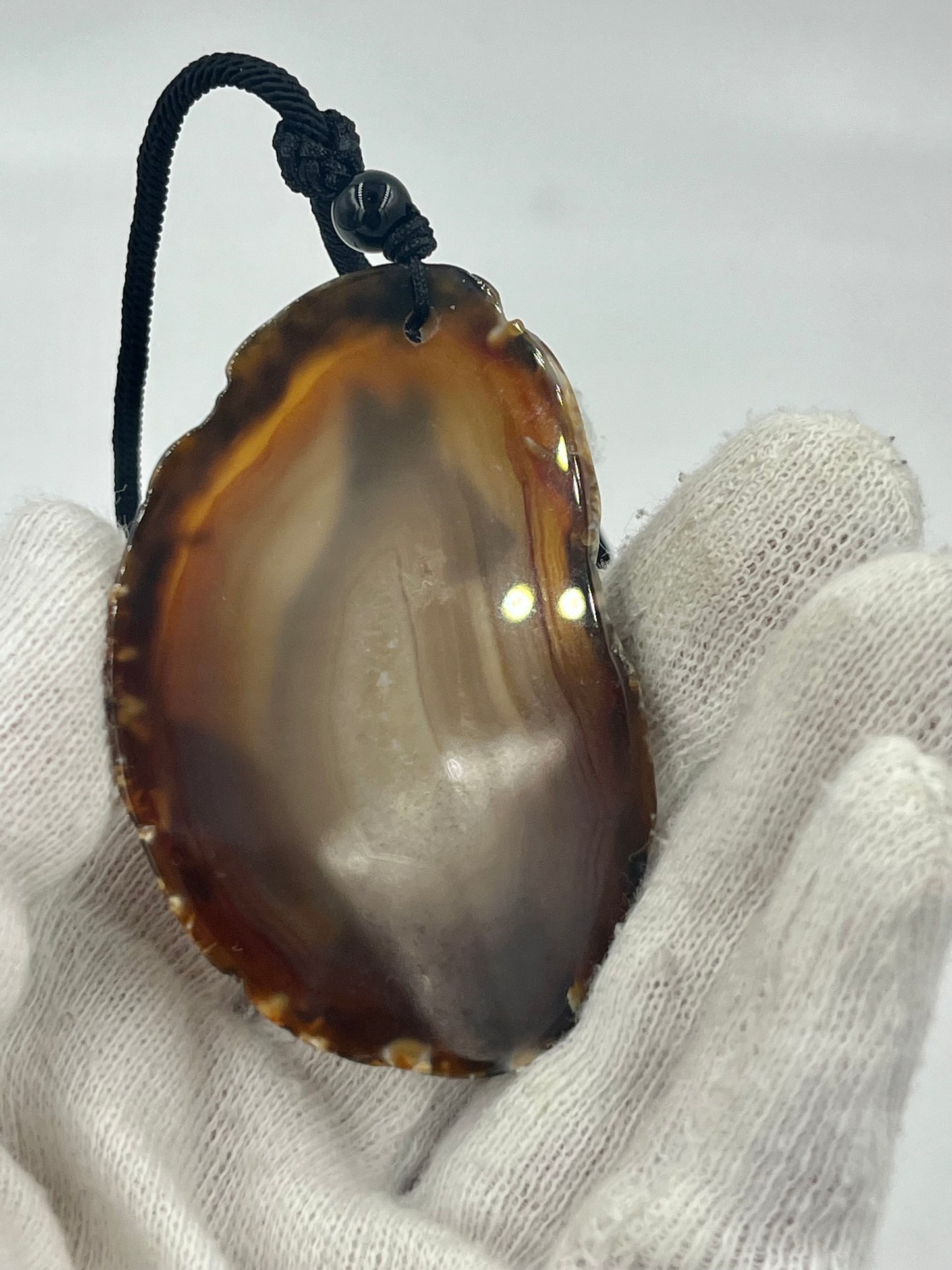 Einzigartige Anhänger /Das Eichhörnchen /Achat/Hand bemalt Juwelen und tragbare Kunst /Natur Schmuck