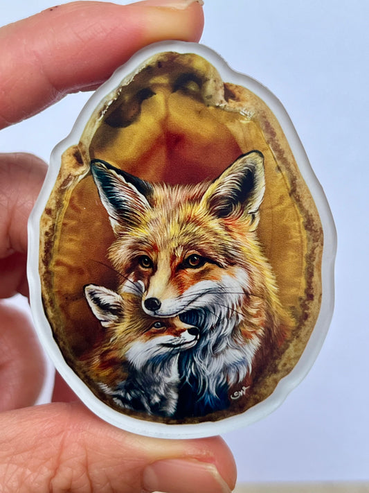 Kühlschrankmagnete, der Fuchs ,Kühlschrankdekoration, Kunstdruck