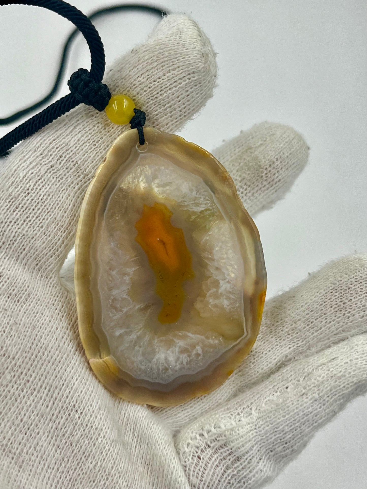 Einzigartige Anhänger /Der Fuchs/Achat/Hand bemalt Juwelen und tragbare Kunst /Natur Schmuck