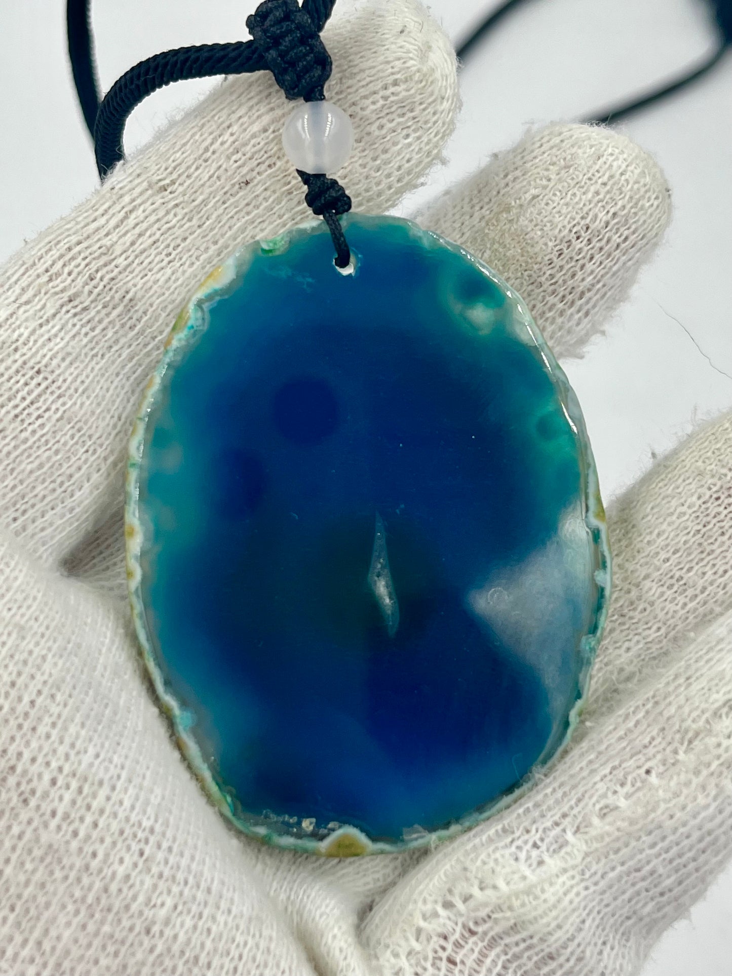Einzigartige Anhänger /Der Löwe/Achat/Hand bemalt Juwelen und tragbare Kunst /Natur Schmuck