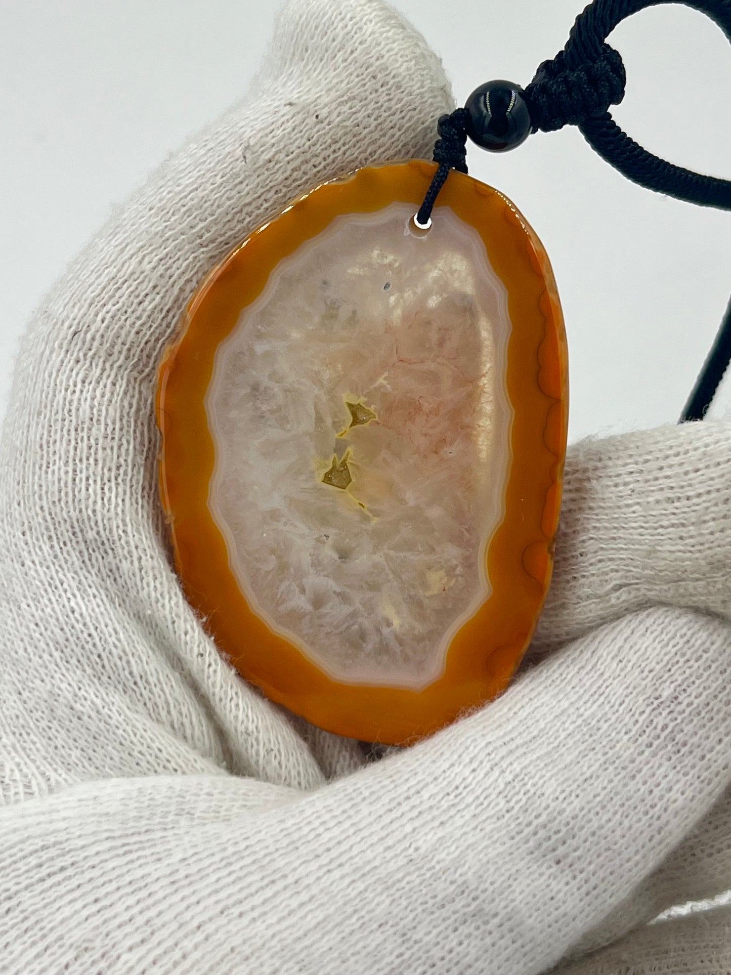 Einzigartige Anhänger /Der Fuchs/Achat/Hand bemalt Juwelen und tragbare Kunst /Natur Schmuck