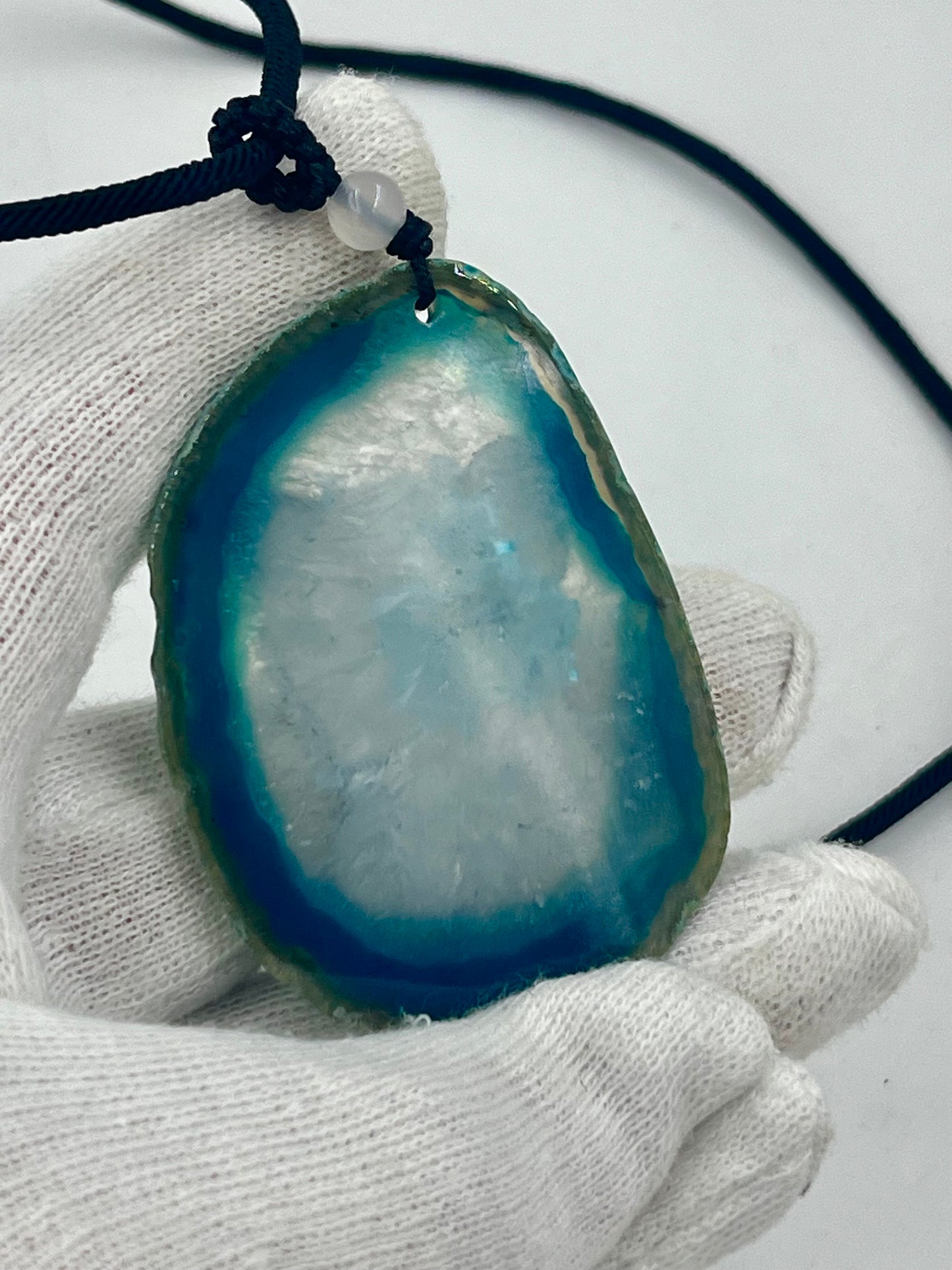 Einzigartige Anhänger /Schneeleoparden-Baby /Achat/Hand bemalt Juwelen und tragbare Kunst /Natur Schmuck