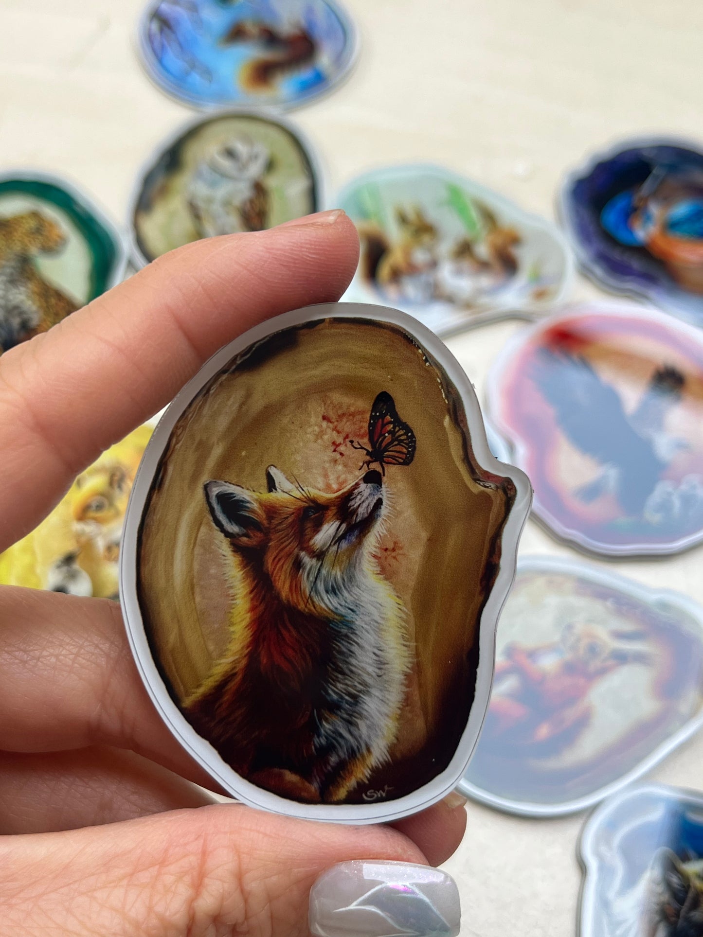 Kühlschrankmagnete, der Fuchs ,Kühlschrankdekoration, Kunstdruck