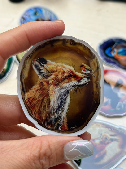 Kühlschrankmagnete, der Fuchs ,Kühlschrankdekoration, Kunstdruck