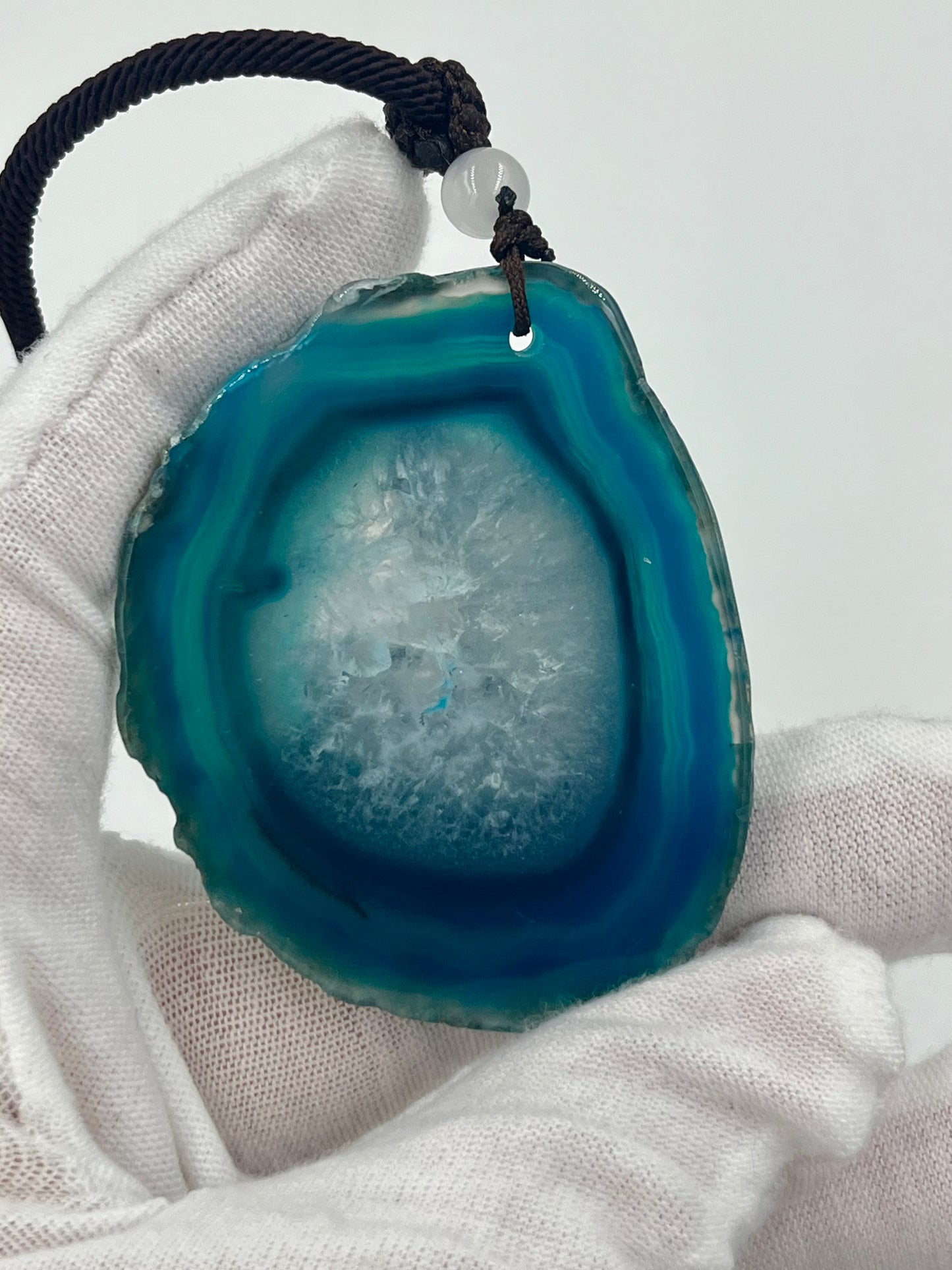 Einzigartige Anhänger /Eisbären Mama und Kind /Achat/Hand bemalt Juwelen und tragbare Kunst /Natur Schmuck