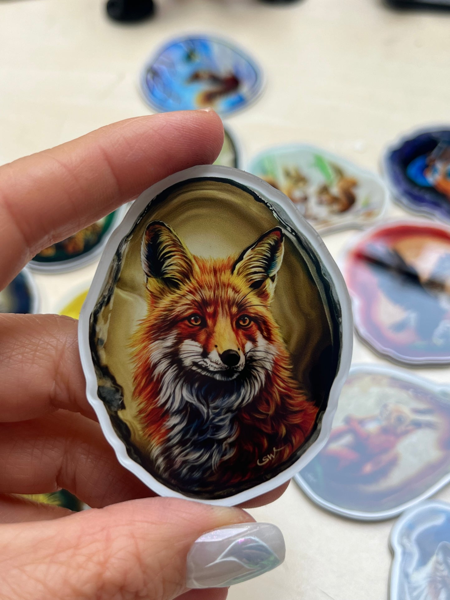 Kühlschrankmagnete, der Fuchs ,Kühlschrankdekoration, Kunstdruck