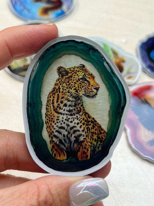 Kühlschrankmagnete, Der Leopard ,FuchsKühlschrankdekoration, Kunstdruck