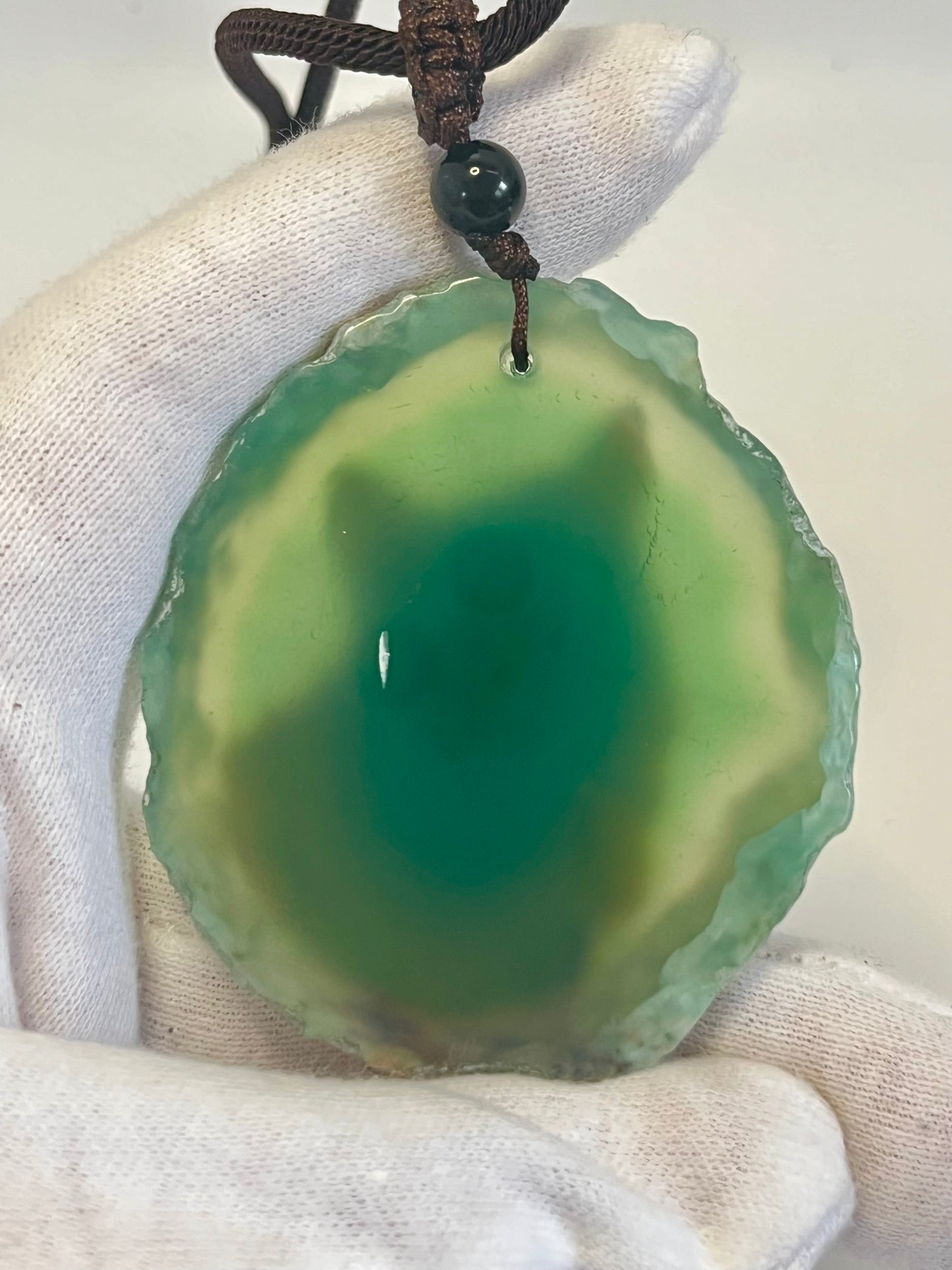 Einzigartige Anhänger /Der Fuchs/Achat/Hand bemalt Juwelen und tragbare Kunst /Natur Schmuck