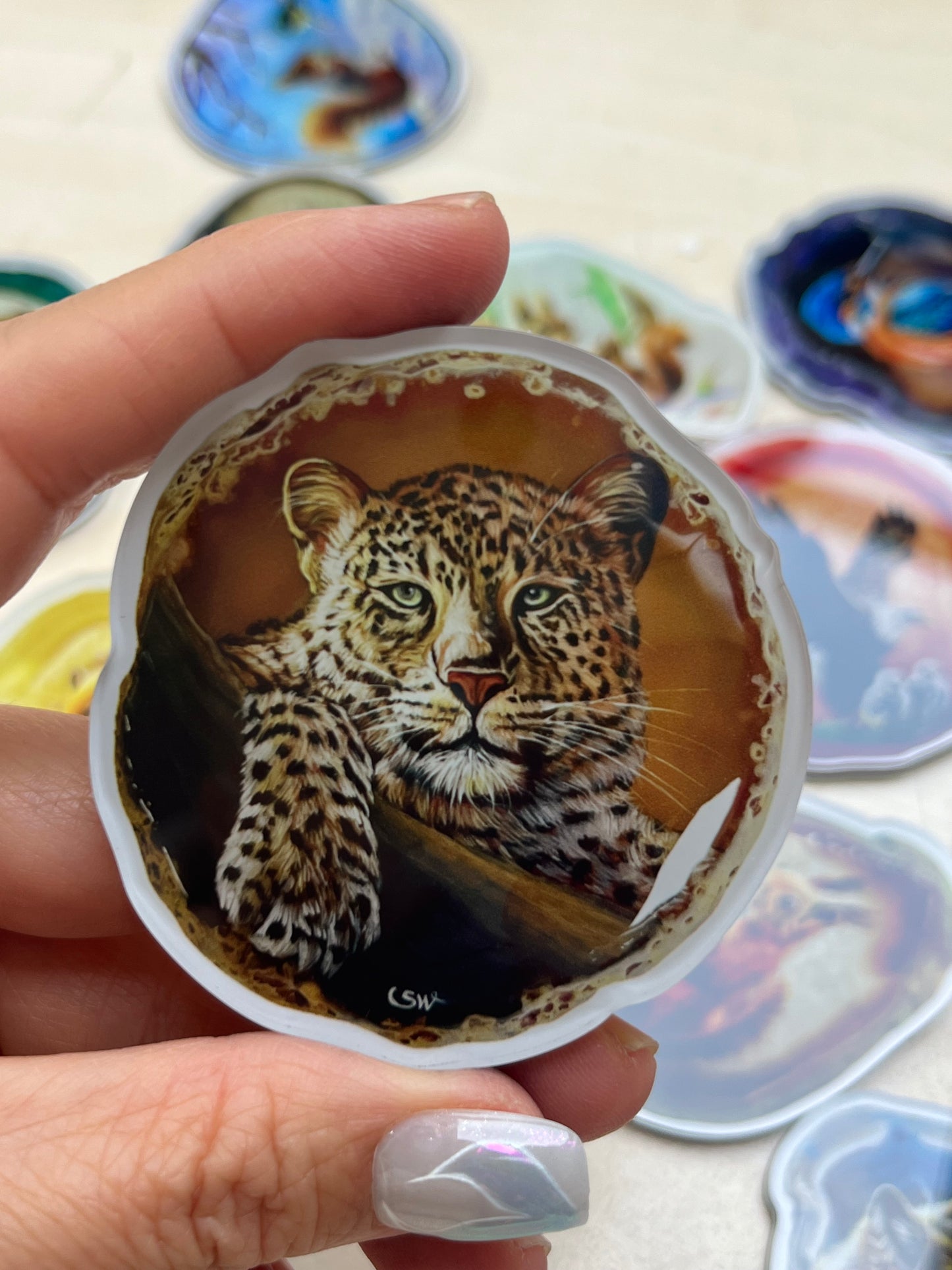 Kühlschrankmagnete, Der Leopard ,FuchsKühlschrankdekoration, Kunstdruck