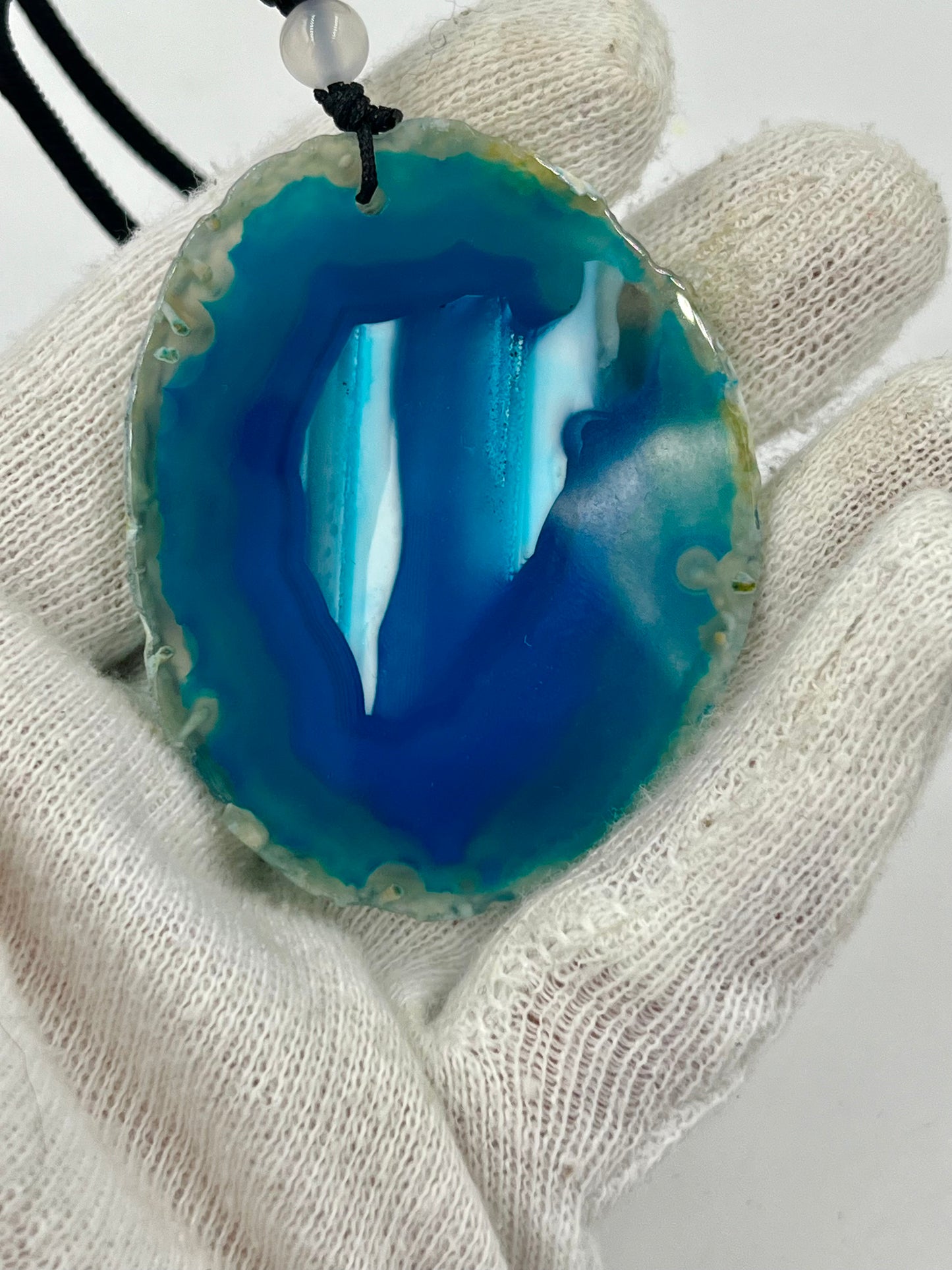 Einzigartige Anhänger /Der Fuchs /Achat/Hand bemalt Juwelen und tragbare Kunst /Natur Schmuck