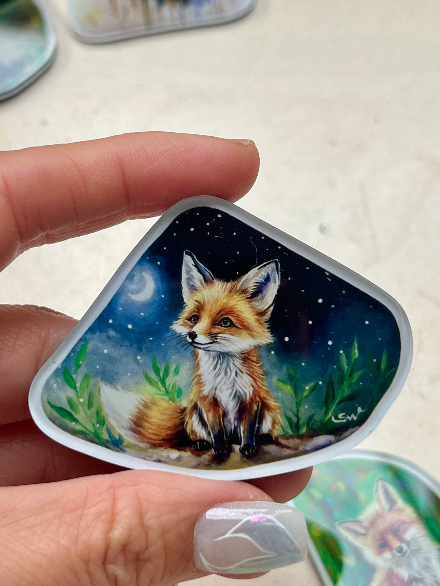 Kühlschrankmagnete, der Fuchs ,Kühlschrankdekoration, Kunstdruck