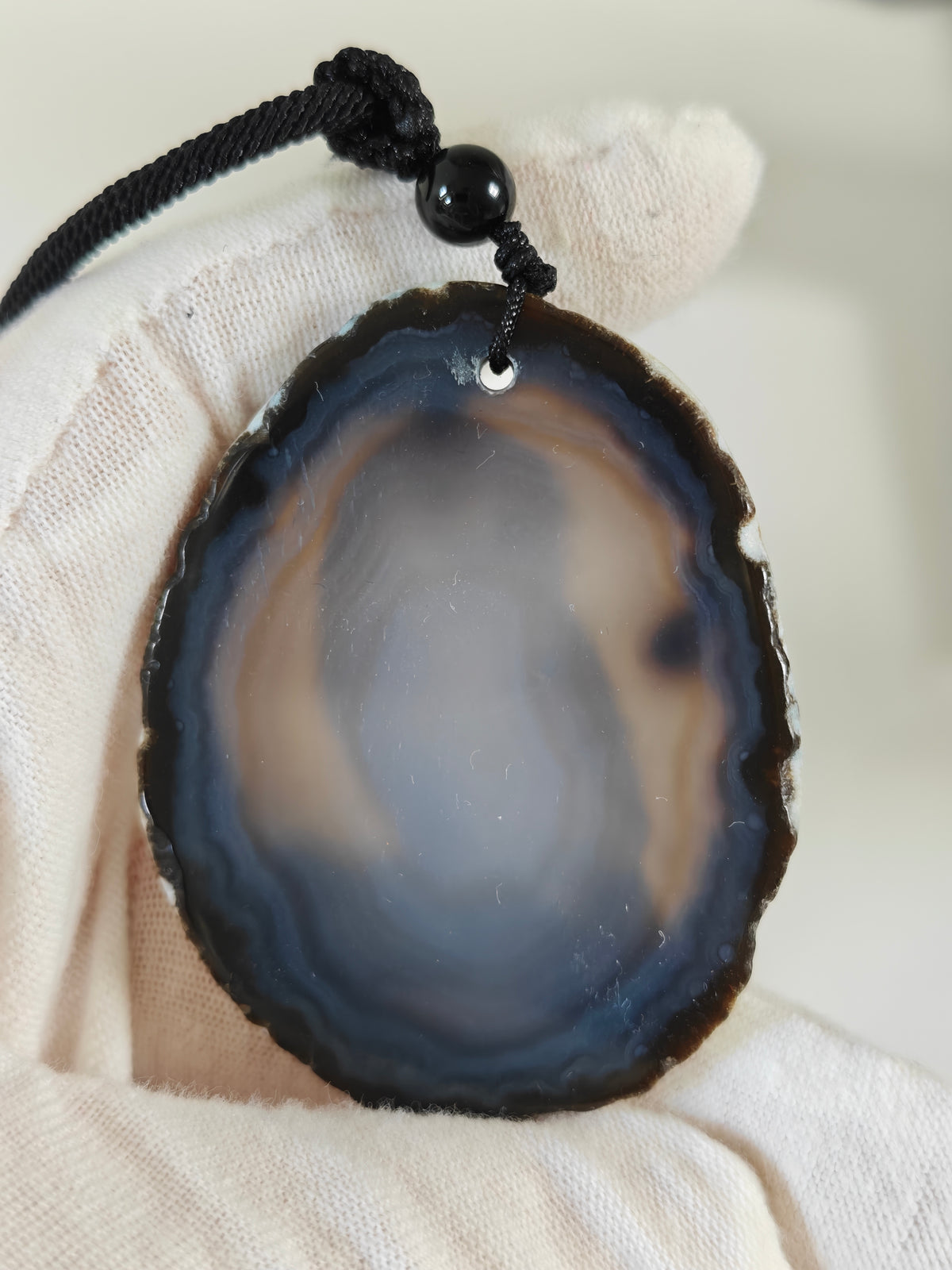 Einzigartige Anhänger /der Eule/Achat/Hand bemalt Juwelen und tragbare Kunst /Natur Schmuck