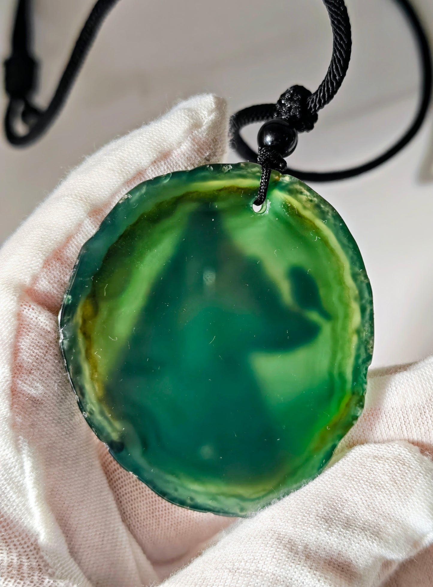 Einzigartige Anhänger /der Fuchs und Schmetterling/Achat/Hand bemalt Juwelen und tragbare Kunst /Natur Schmuck