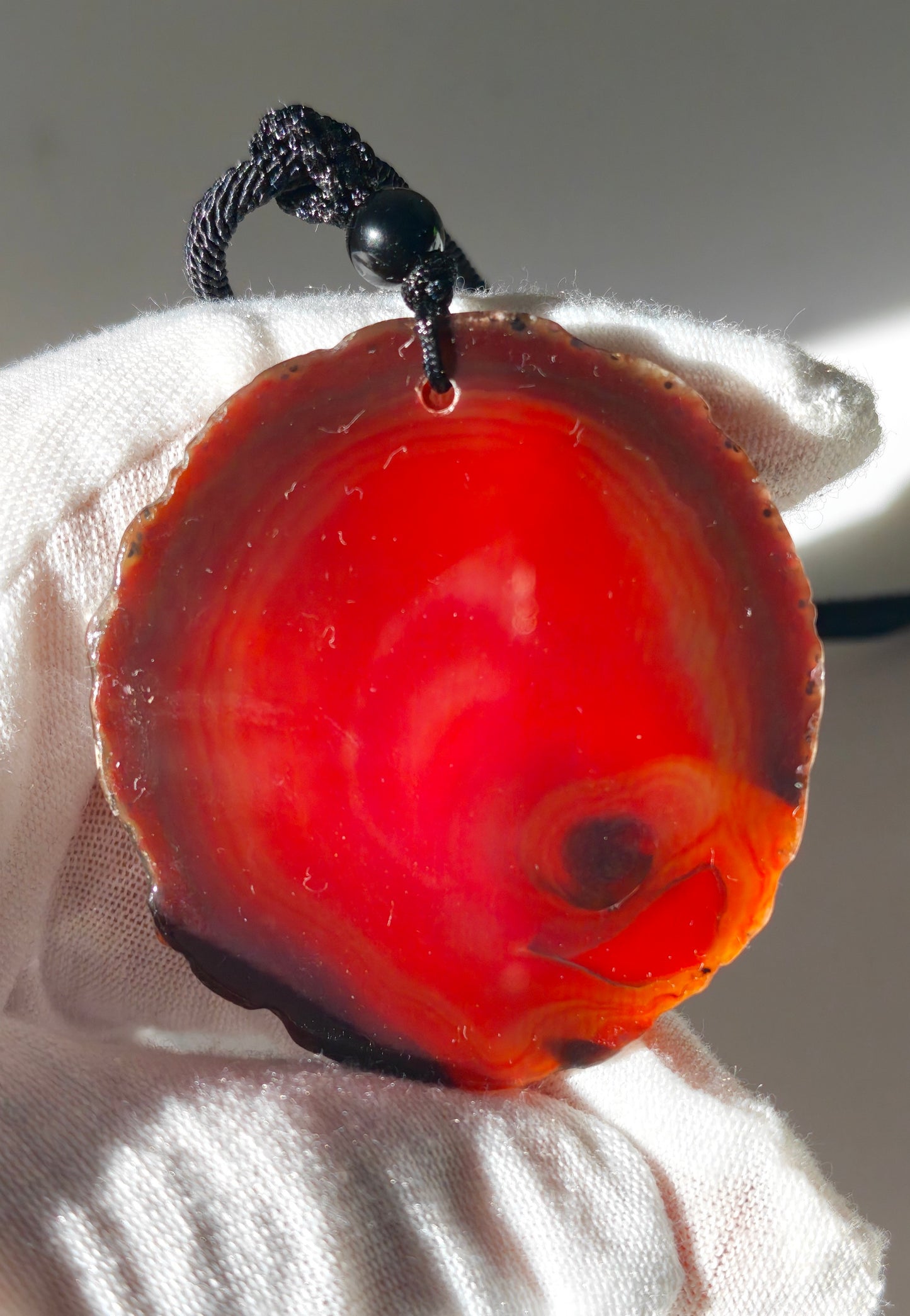 Einzigartige Anhänger /der Fuchs /Achat/Hand bemalt Juwelen und tragbare Kunst /Natur Schmuck