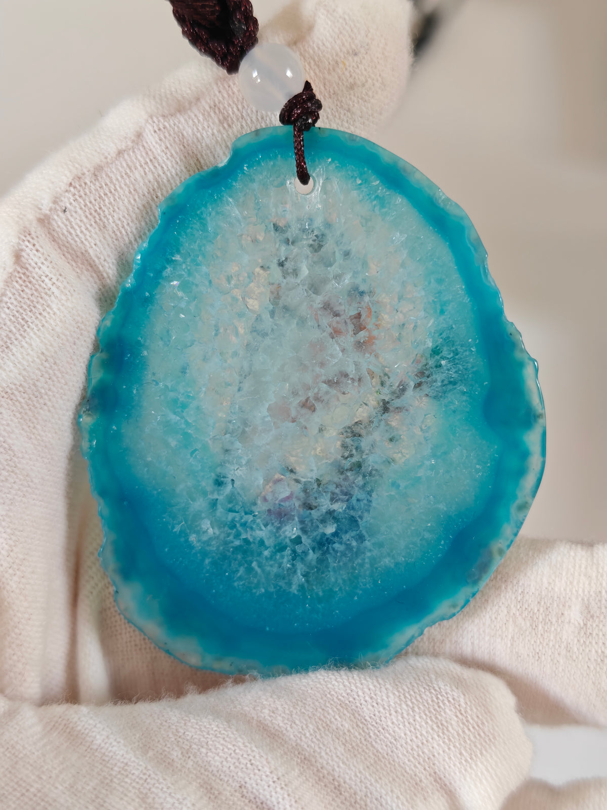 Einzigartige Anhänger /das Eisvogel/Achat/Hand bemalt Juwelen und tragbare Kunst /Natur Schmuck